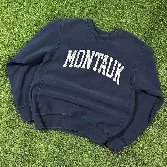Vintage Faded Montauk Sweatshirt - Picture 1 of 3